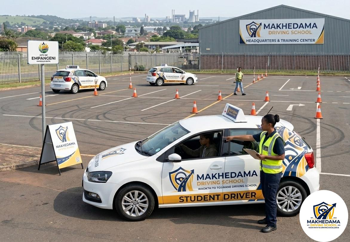 Makhedama Driving School practical yard training